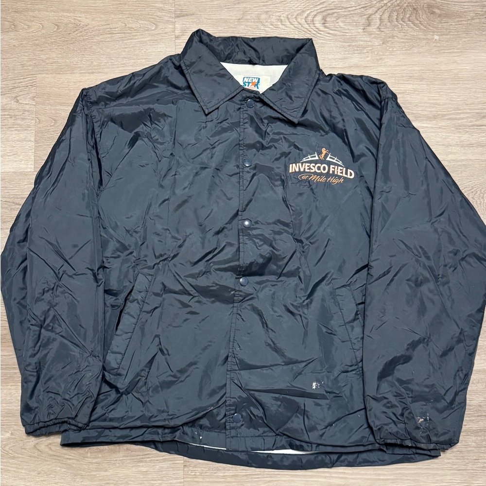 Vintage Men’s Invesco Field at Mile High Employee Uniform Black Jacket